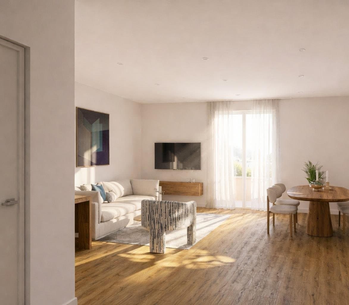 Visualisation of apartment 07: living area